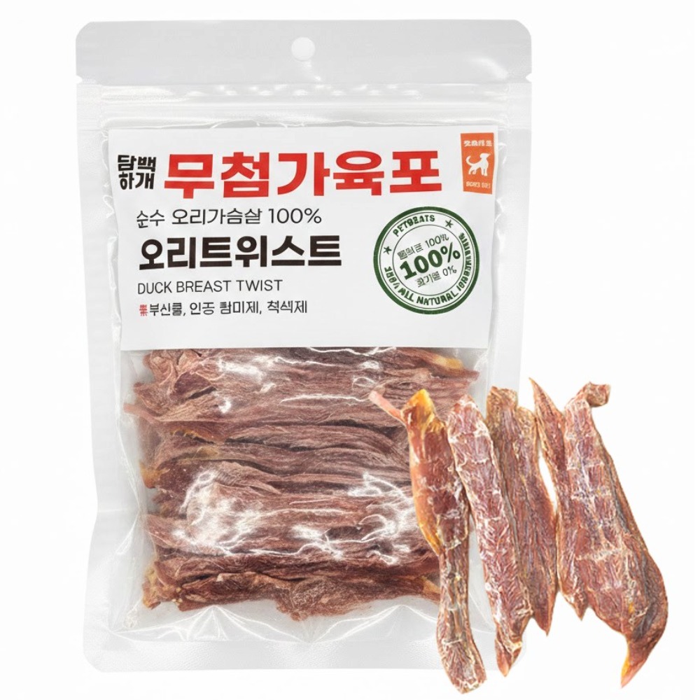 펫트리츠 담백하개 강아지 간식 무첨가육포